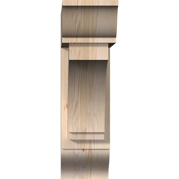 Imperial Traditional Smooth Bracket W/ Offset Brace, Douglas Fir, 7 1/2W X 26D X 26H